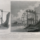 A large waterwheel. Engraving by W. Skelton.